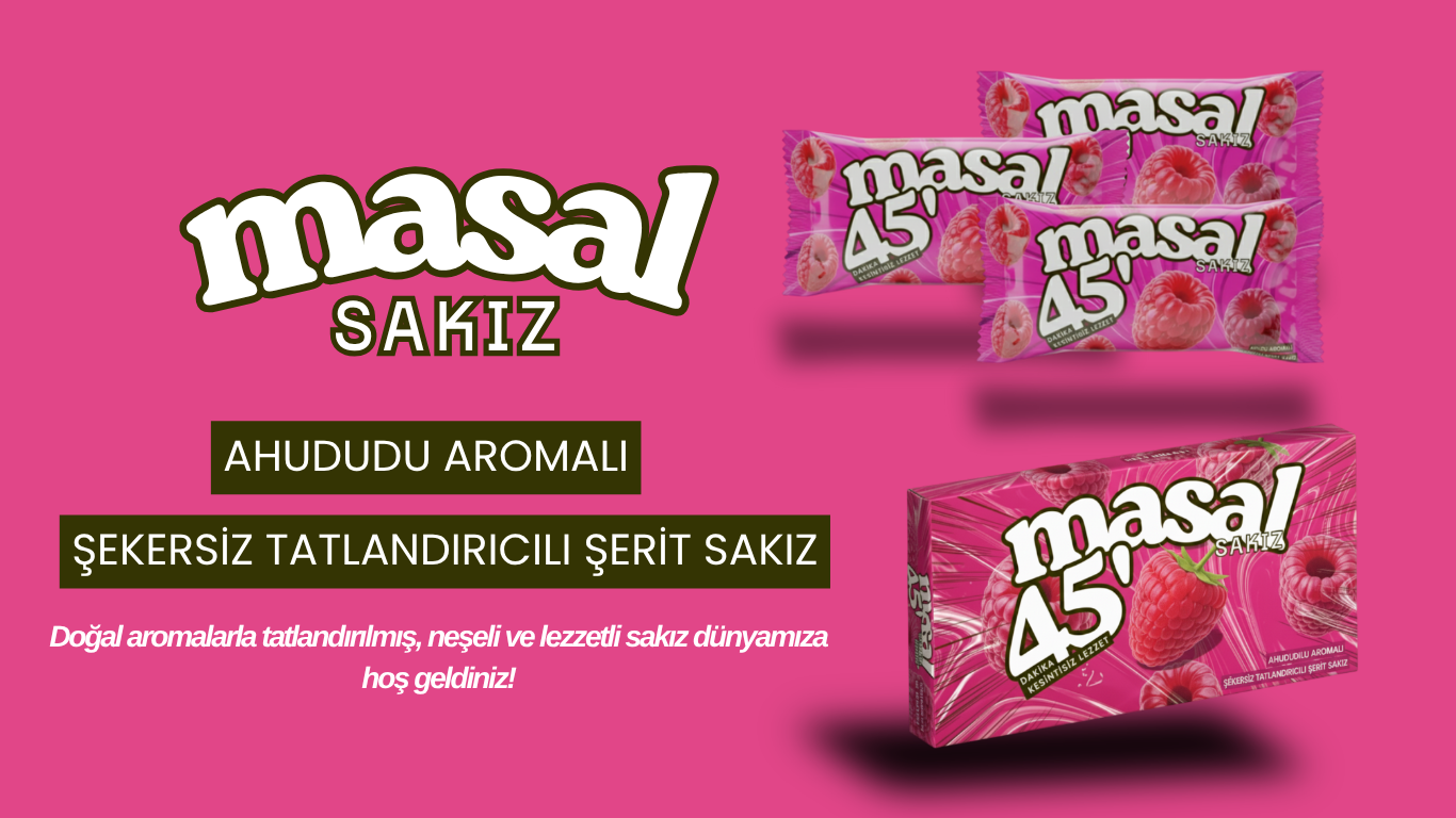 Ahududu Aromalı Sakız Paketi